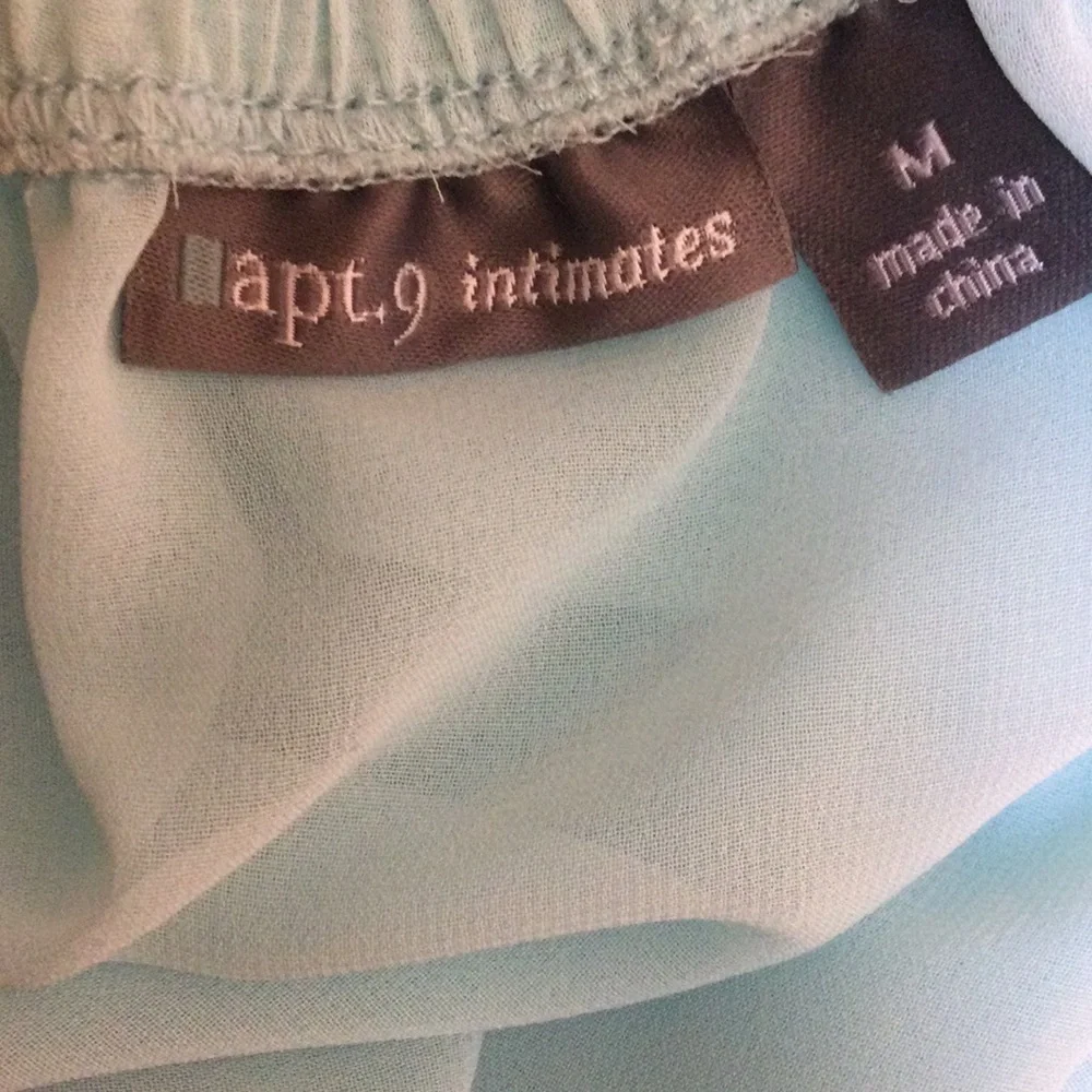 Host Pic💕💕Gorgeous Sheer Intimate Sz M  Light Blue  with Lace Trim. - Picture 8 of 8